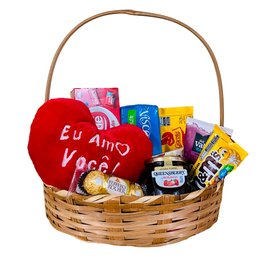 Imagem de Cesta Mista Coração Romântico