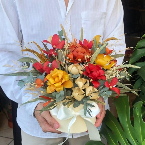 Primavera Solar Arranjo natural desidratado