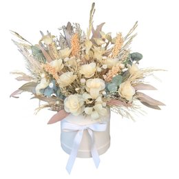 Imagem de Box de Rosas Brancas Elegance 