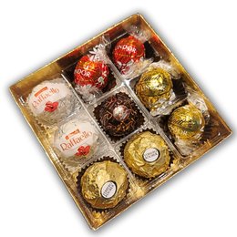 Imagem de Caixa Rosa Chocolate Sortido Lindt e Ferrero Rocher 