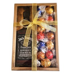 Imagem de Presente Dourado Whisky Jack Daniels Chocolate Lindt