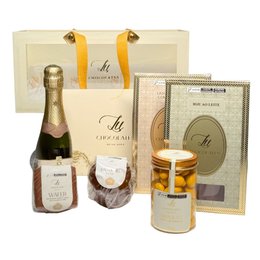 Imagem de Cesta Doce Ternura Lu Chocolates com Chandon