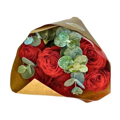 Buquê Meia Dúzia de Rosas Vermelhas