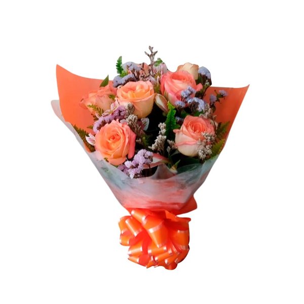 Buquê de Rosas Coral Premium 
