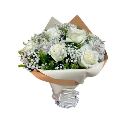 Buquê de Rosas Brancas Exportação