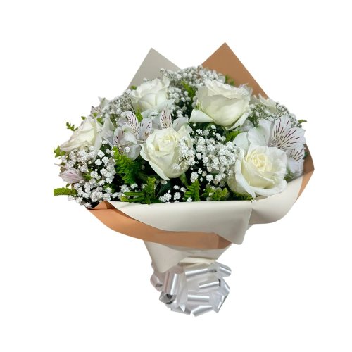 Buquê de Rosas Brancas Exportação