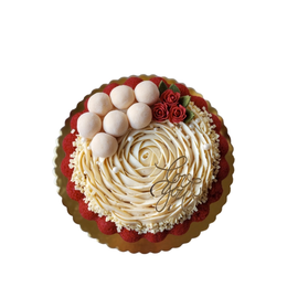Imagem de Bolo Floral Red Velvet Maior