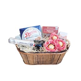 Imagem de Cesta Espumante e Biscoitos Finos