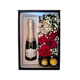 Imagem de Cesta Mini Chandon com Flores