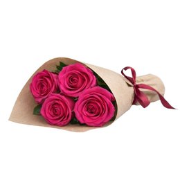 Imagem de Lindo Buquê de 4 Rosas Pink