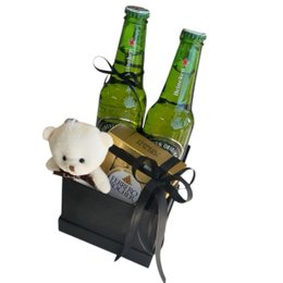 Imagem de Box Heineken Com Ursinho e Ferrero Rocher