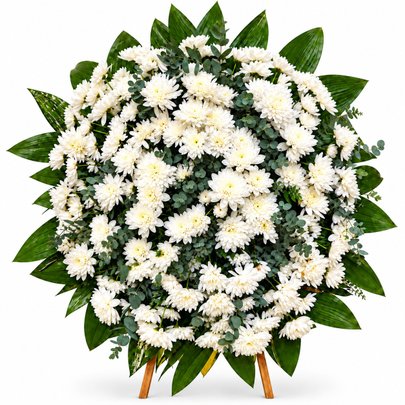 Coroa Fúnebre de Crisantemos