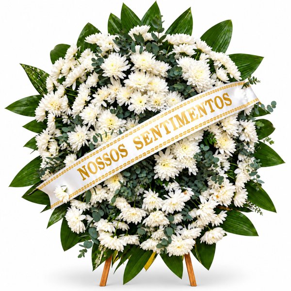 Coroa Fúnebre de Crisantemos