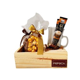 Imagem de Box Madeira Cappuccino Pipoca