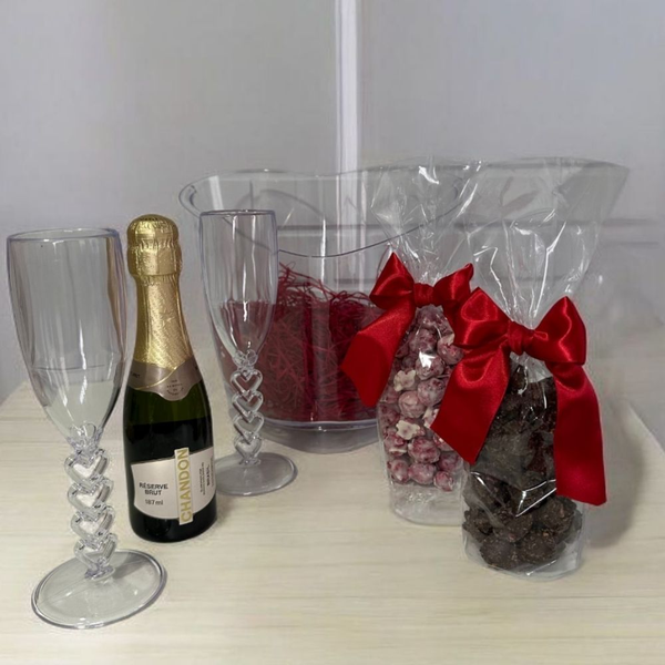 Kit Coração com Chandon e Pipoca Gourmet