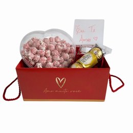 Imagem de Cesto Amo Você com Pipoca