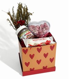 Imagem de Cesta De Corações com Pipoca