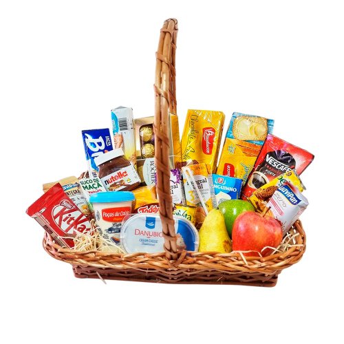 Cesta de cafe da manha paixão