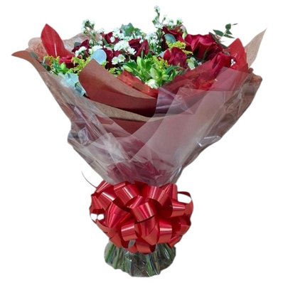 Buquê Gigante de 25 Rosas Vermelhas