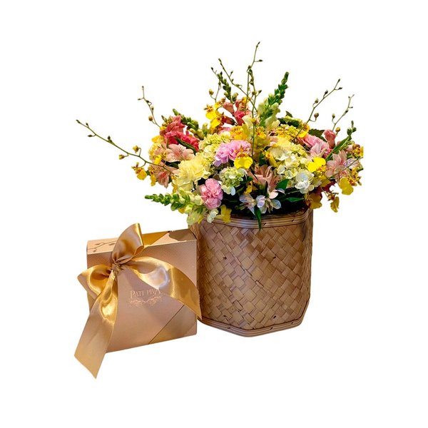Caixa Pati Piva com Mix de Flores 