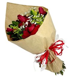 Imagem de Buquê 4 Rosas Vermelhas