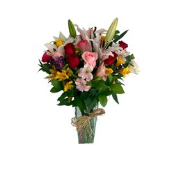 Imagem de Vaso com flores mistas