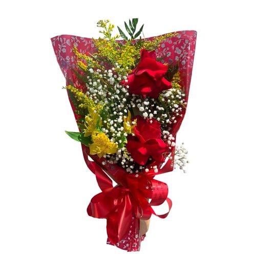Ramalhete 2 Rosas Vermelhas