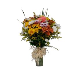 Imagem de Vaso Trasparente de Flores do Campo