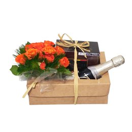 Imagem de Cesta Mini rosa chocolate espumante