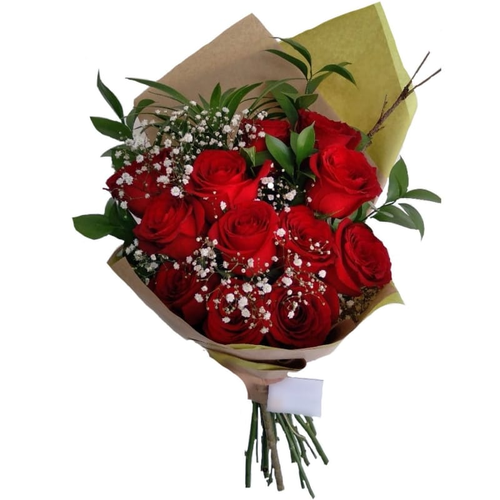 Imagem de Buquê 12 de Rosas Vermelhas