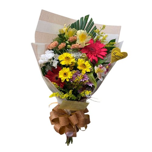 Buquê de Mix de Flores Coloridas