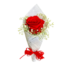 Imagem de Ramalhete com Rosa Individual