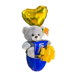 Imagem de Cesta em Lata com Urso 