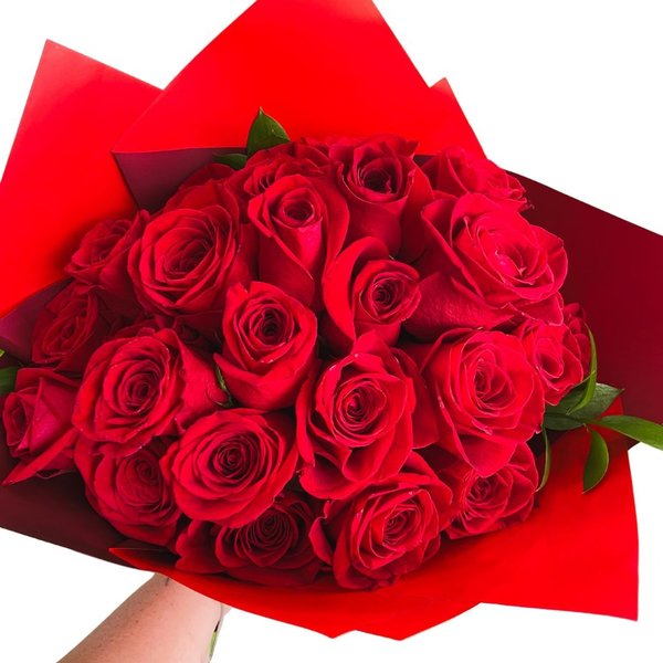 Buquê com 30 Rosas Vermelhas