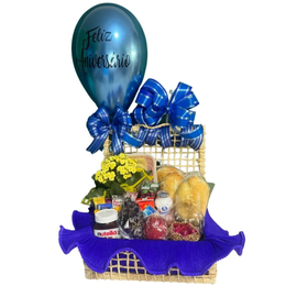 Imagem de Cesta de Aniversário e Balão