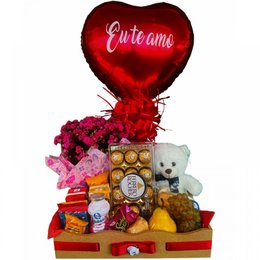 Imagem de Cesta Romântica Carinho e Chocolate