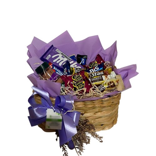 Cesta de Chocolate na Palha