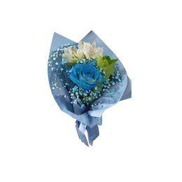 Imagem de Arranjo com Rosa Azul