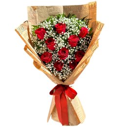 Imagem de Buquê Ramalhete 10 Rosas