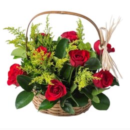 Imagem de Cesta Rosa Vermelha