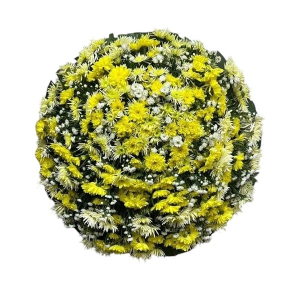 Coroa de Flores Amarela Média 