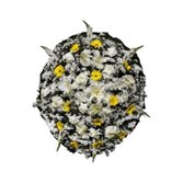 Coroa de Flores Amarela Premium Média