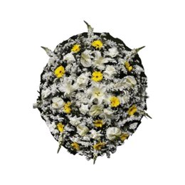 Imagem de Coroa de Flores Amarela Premium Média 