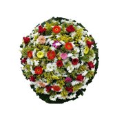 Coroa de Flores Colorida Média