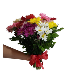 Imagem de Buquê de Flores do Campo com Gérberas 