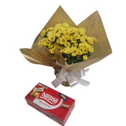 Imagem de Margarida Plantada Amarela Mine com Bombos