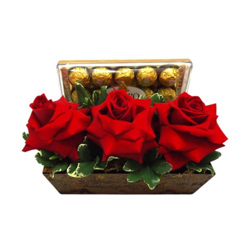 Jardineira de Rosas com Ferrero Rocher