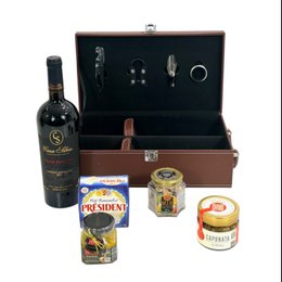 Imagem de  Kit Executivo Queijo e Vinho Lux 