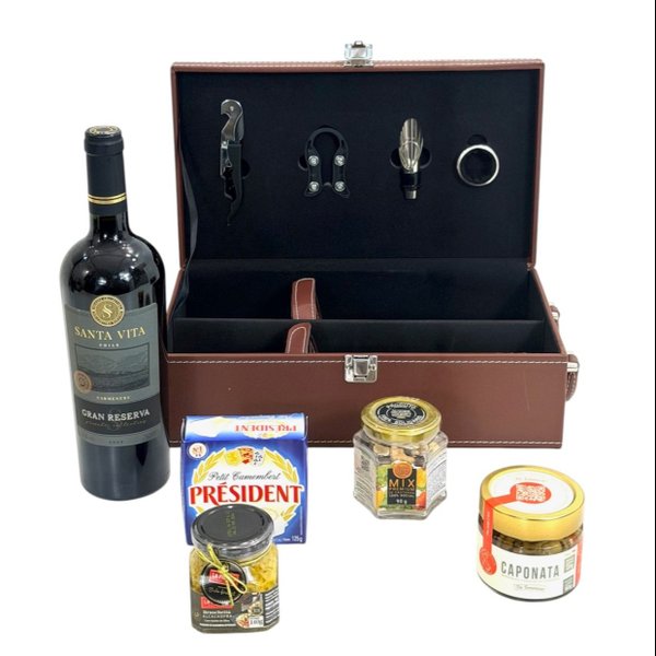 Kit Queijo e Vinho Gran Vita 