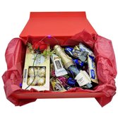 Caixa com Espumante e Chocolates Romântico